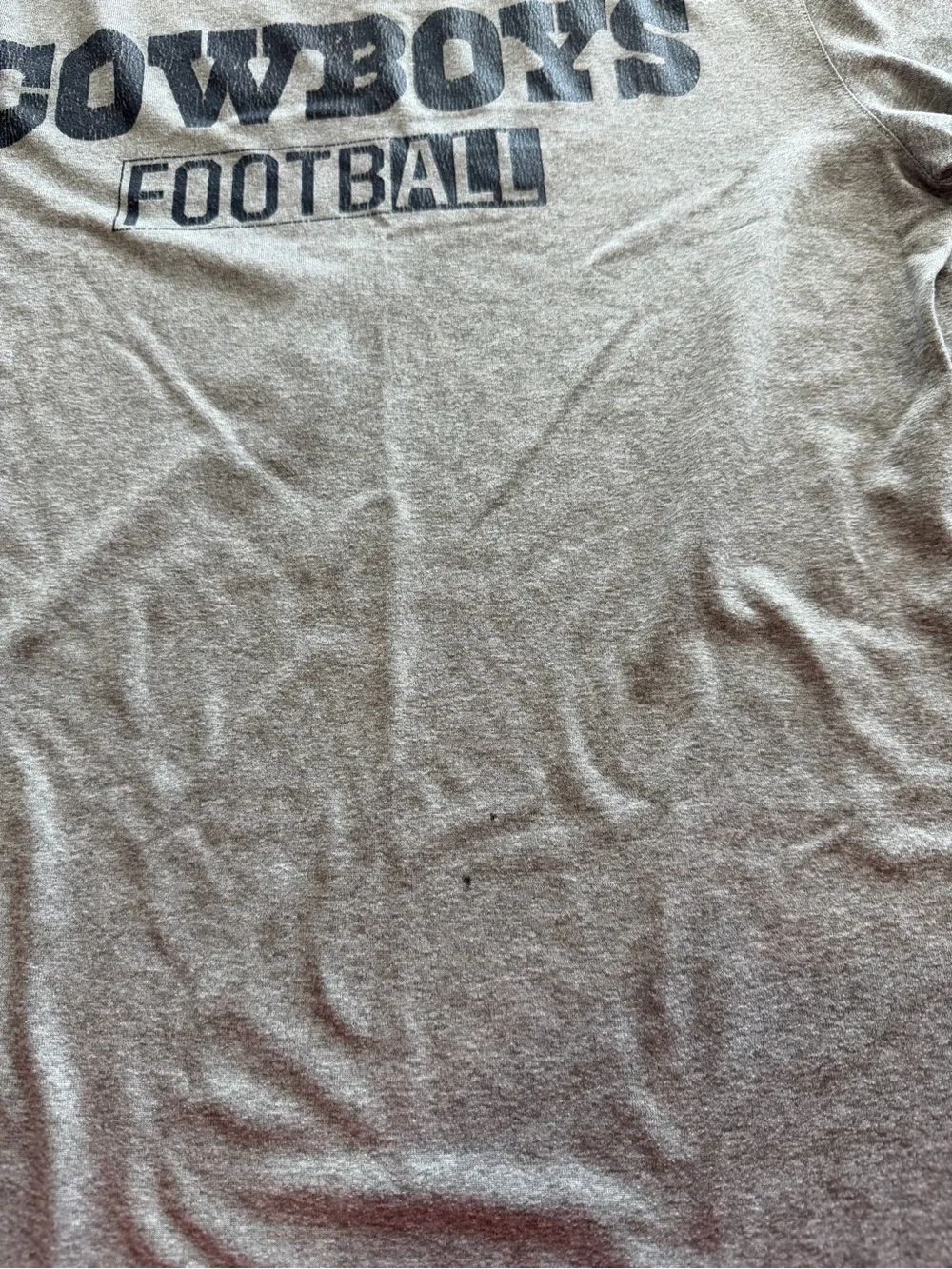 Nike Gray Cowboys Football Short Sleeve Tee
